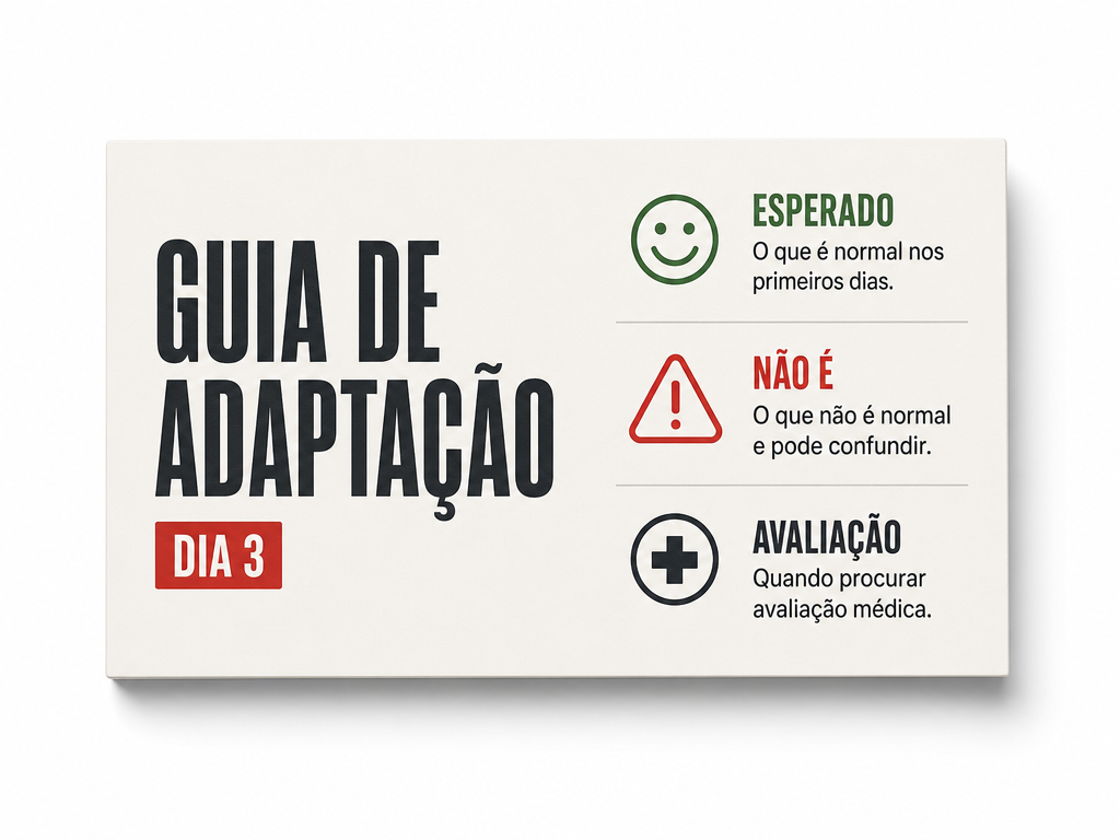 Mockup do guia de adaptação do Dia 3