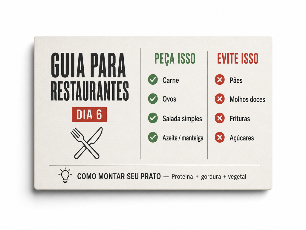 Mockup do guia para restaurantes do Dia 6